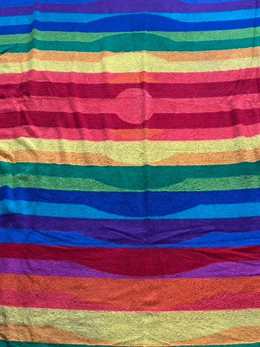 Vibrant Striped Beach Towel